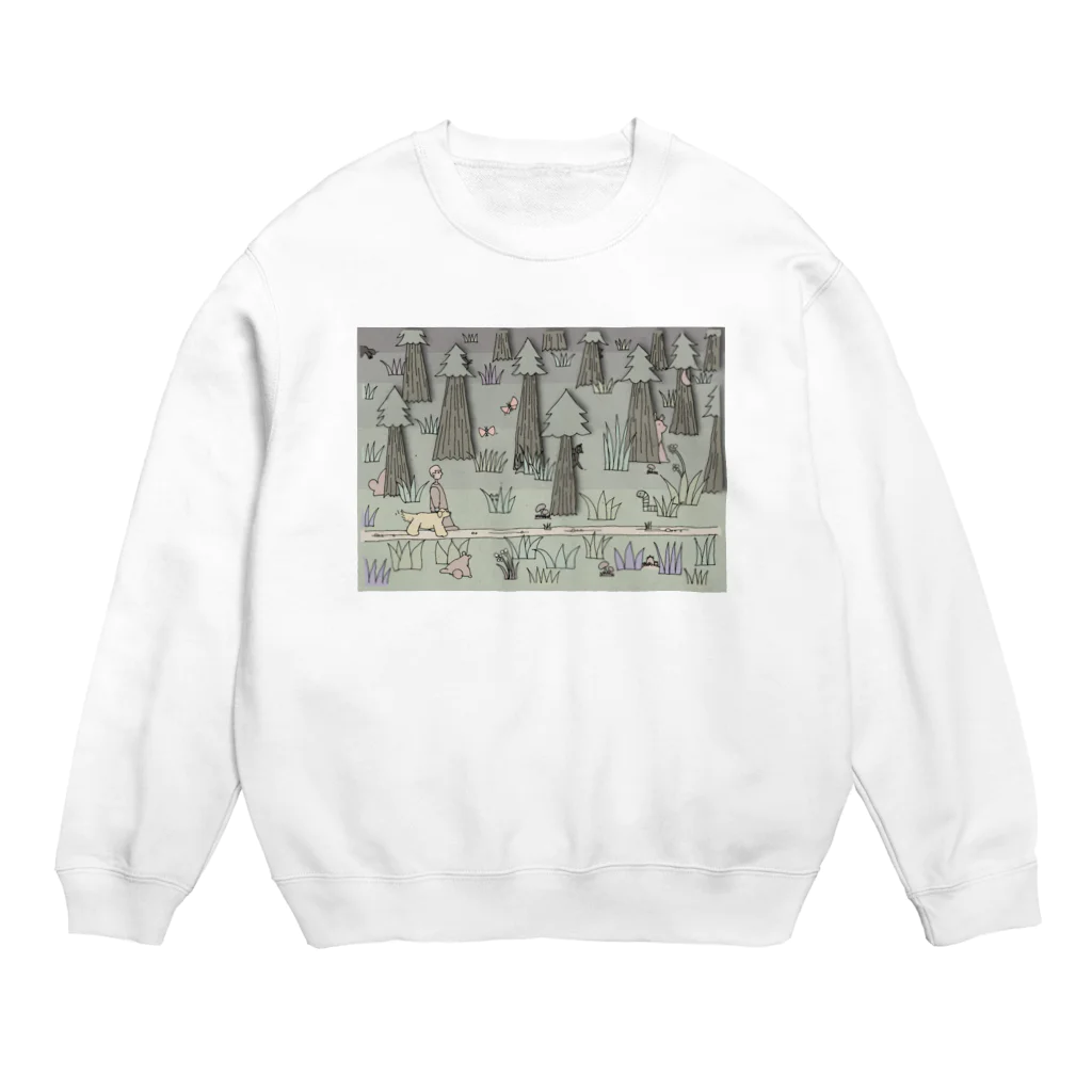 YOSHIKAZ KAWAKAMIのindyくんのお散歩 Crew Neck Sweatshirt