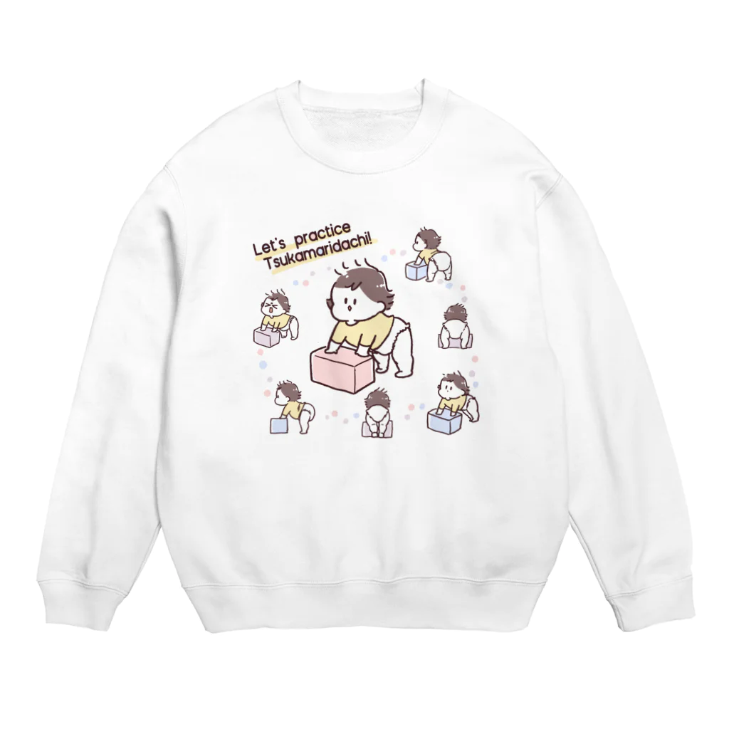 倉田けいのつかまり立ち練習 Crew Neck Sweatshirt