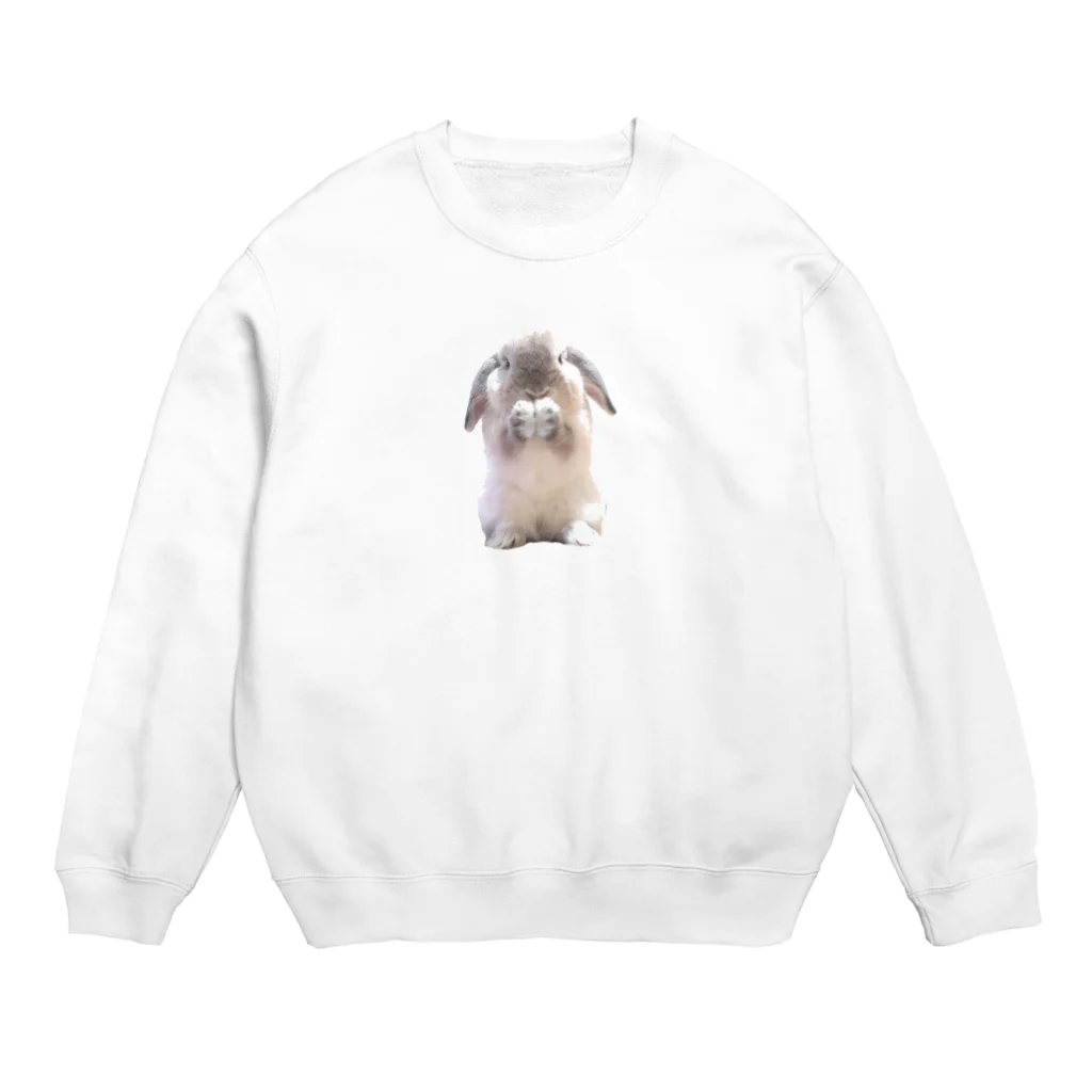 しろきののおねだりしろちゃん Crew Neck Sweatshirt