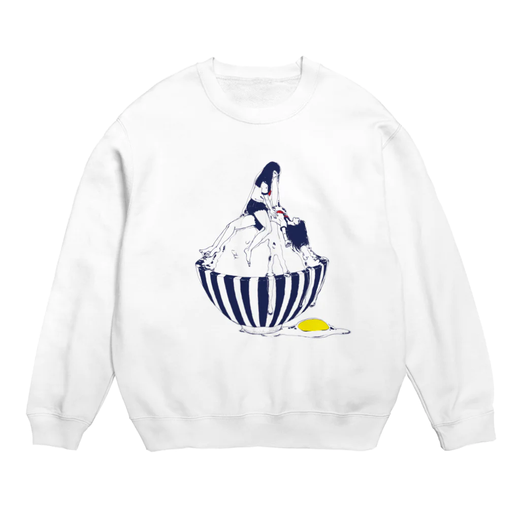 あゆみとみちるの女子高生のたまごかけごはん Crew Neck Sweatshirt