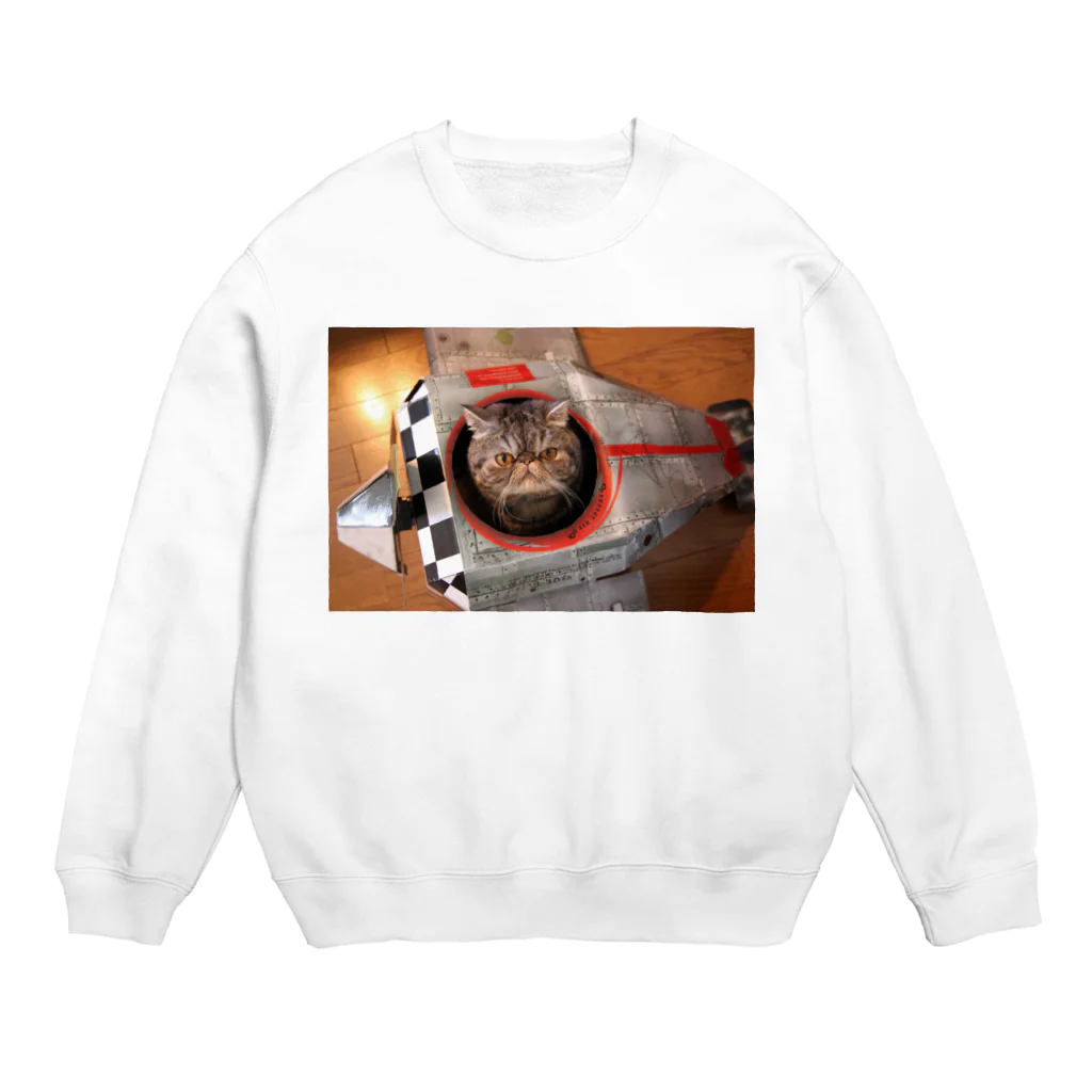 nobobonnuのパイロットぶりたまん Crew Neck Sweatshirt