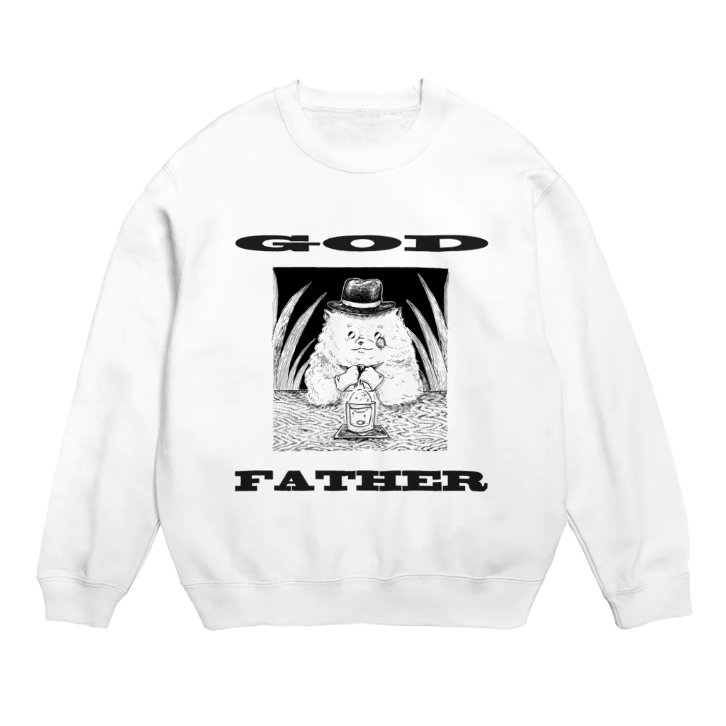 みづいろの小物のゴッドファーザーなポメラニアン Crew Neck Sweatshirt