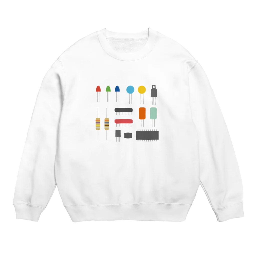 mansooonの電子パーツみたいなやつ Crew Neck Sweatshirt