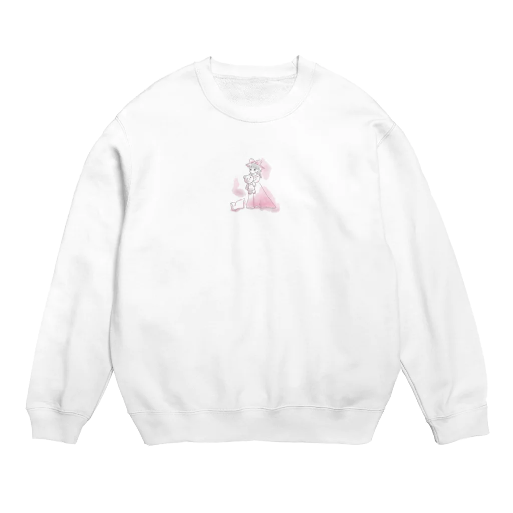 cloudy___cloudyの眠りた姫 Crew Neck Sweatshirt