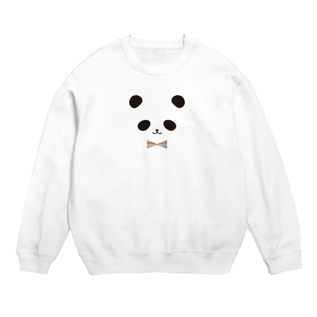 ヒフミヨイのカラフル蝶ネクタイ パンダ Crew Neck Sweatshirt