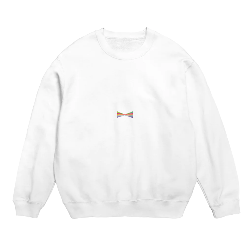 ヒフミヨイのカラフル蝶ネクタイ パンダ（白目） Crew Neck Sweatshirt