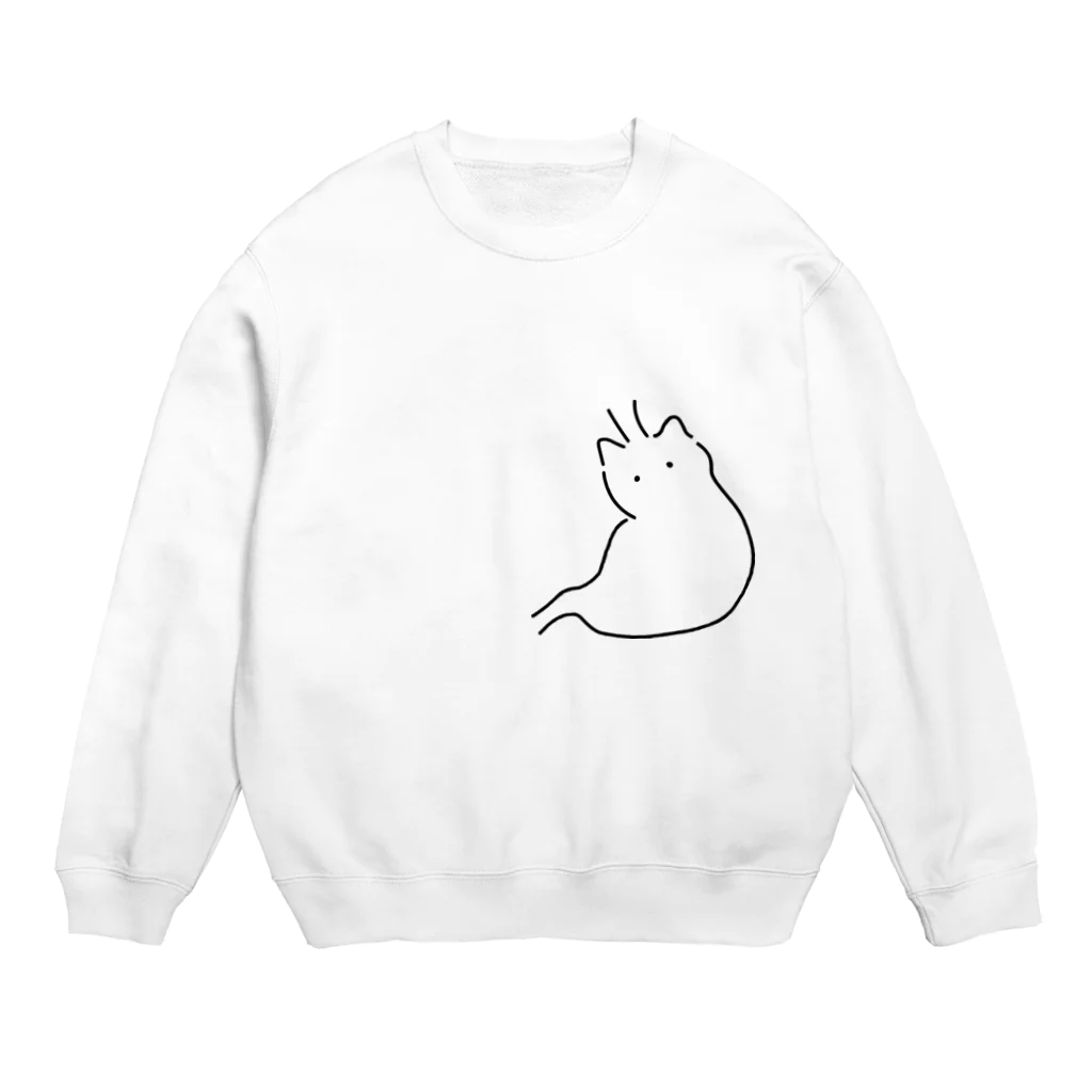 ねこやにわとりやの胃がニャンコ Crew Neck Sweatshirt