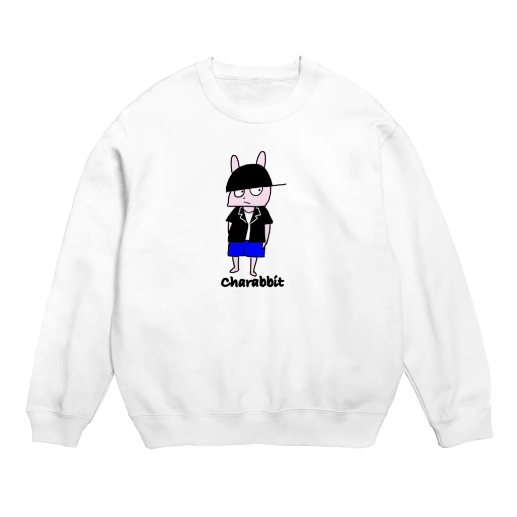 Q_udoのチャラビット Crew Neck Sweatshirt