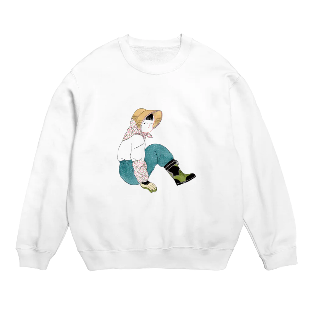 大津萌乃の野菜を育てる人 Crew Neck Sweatshirt