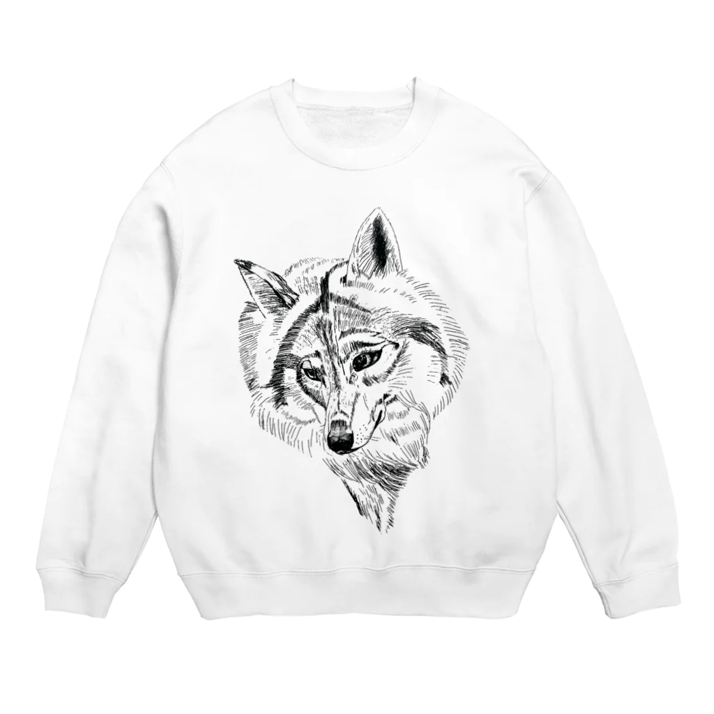 lifejourneycolorfulのWolf Crew Neck Sweatshirt