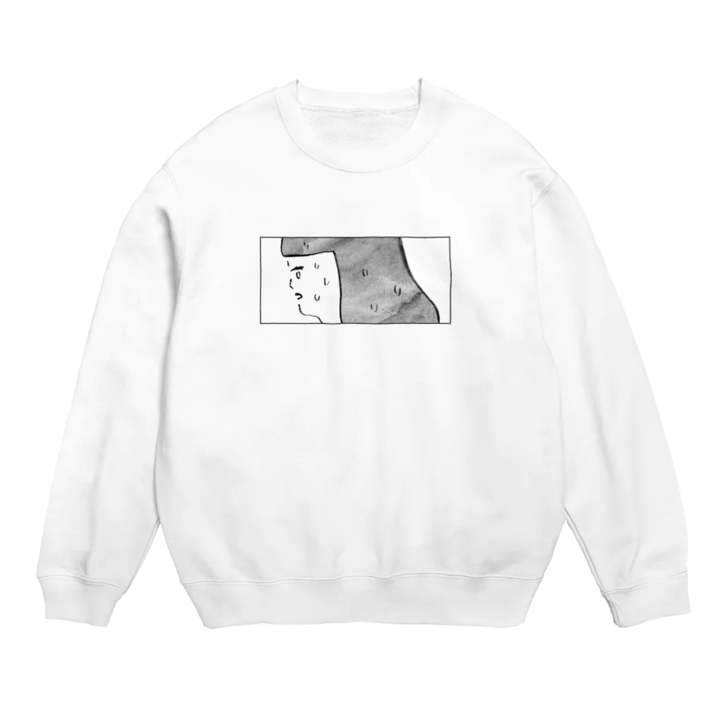 itohidemi.shopの汗かきガール Crew Neck Sweatshirt