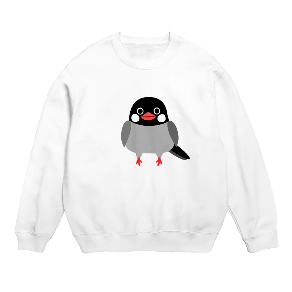 たえこの文鳥 Crew Neck Sweatshirt