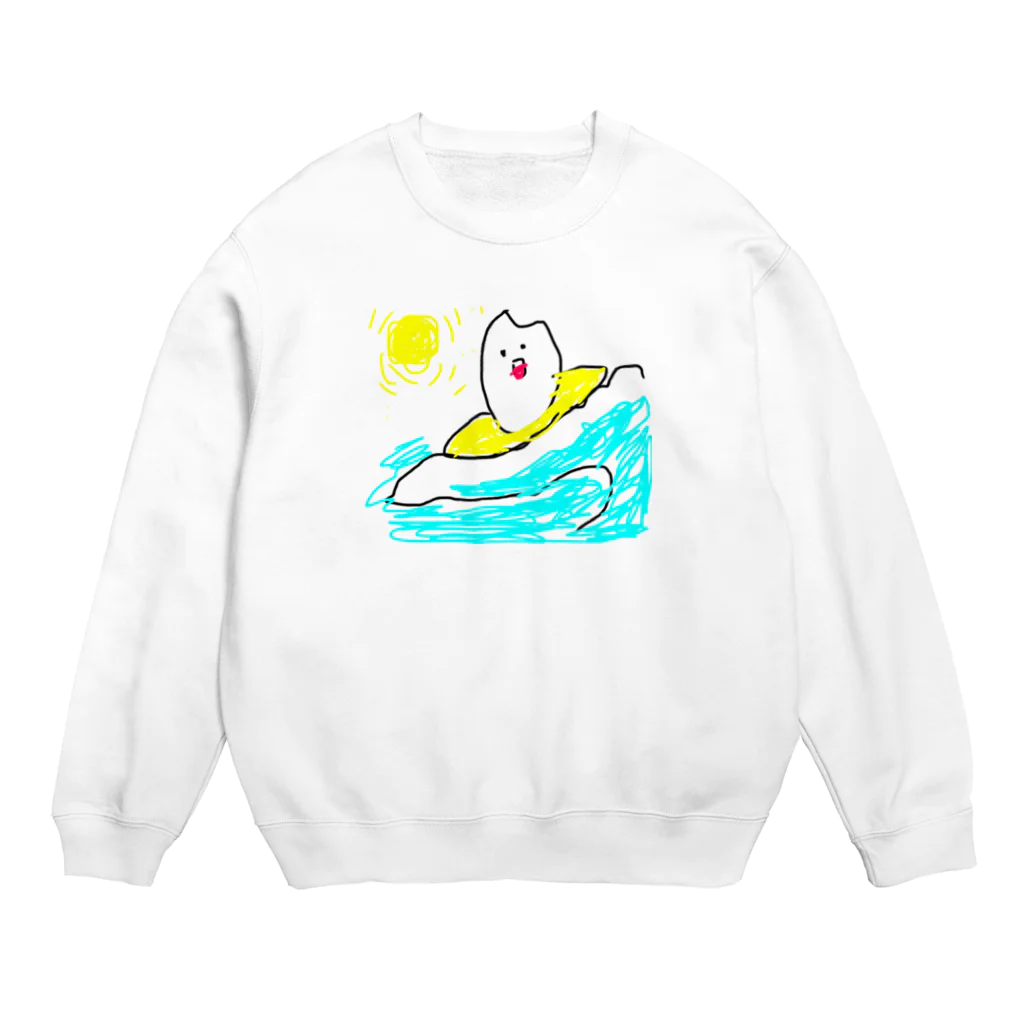 四角くてカリカリの米サーフィン Crew Neck Sweatshirt