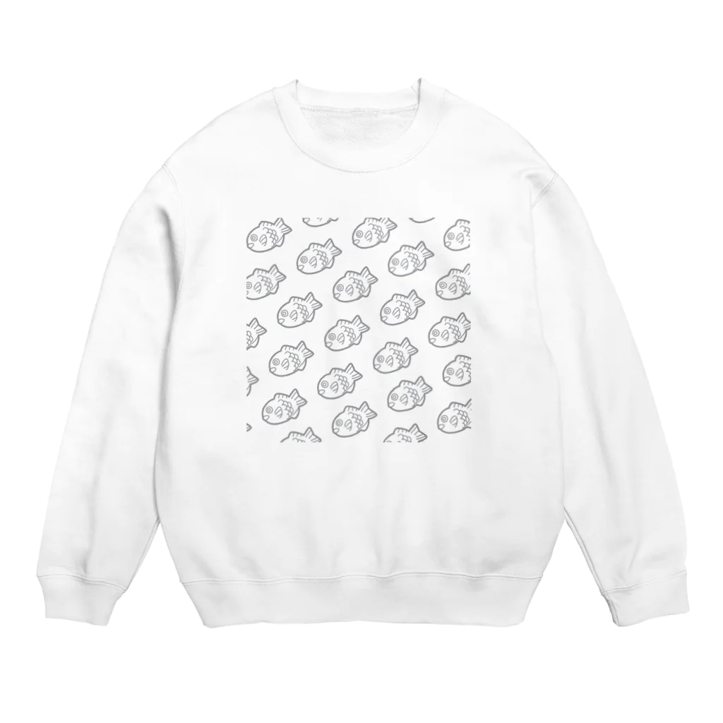 neuneunet.shopの霞がかったタイヤキ Crew Neck Sweatshirt