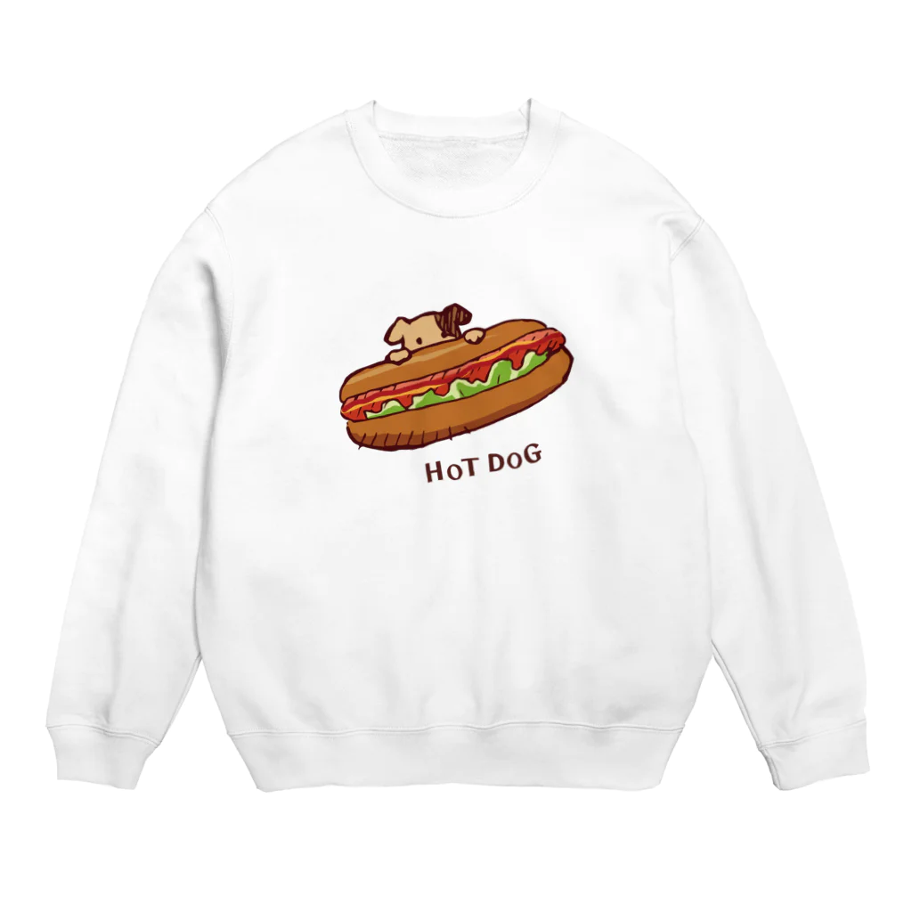 あずき缶のHOT DOG Crew Neck Sweatshirt