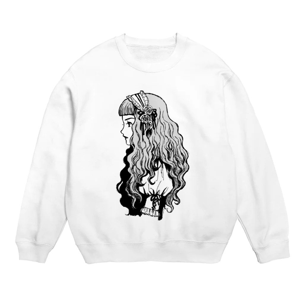 awoiのロリィタちゃん-モノクロ- Crew Neck Sweatshirt