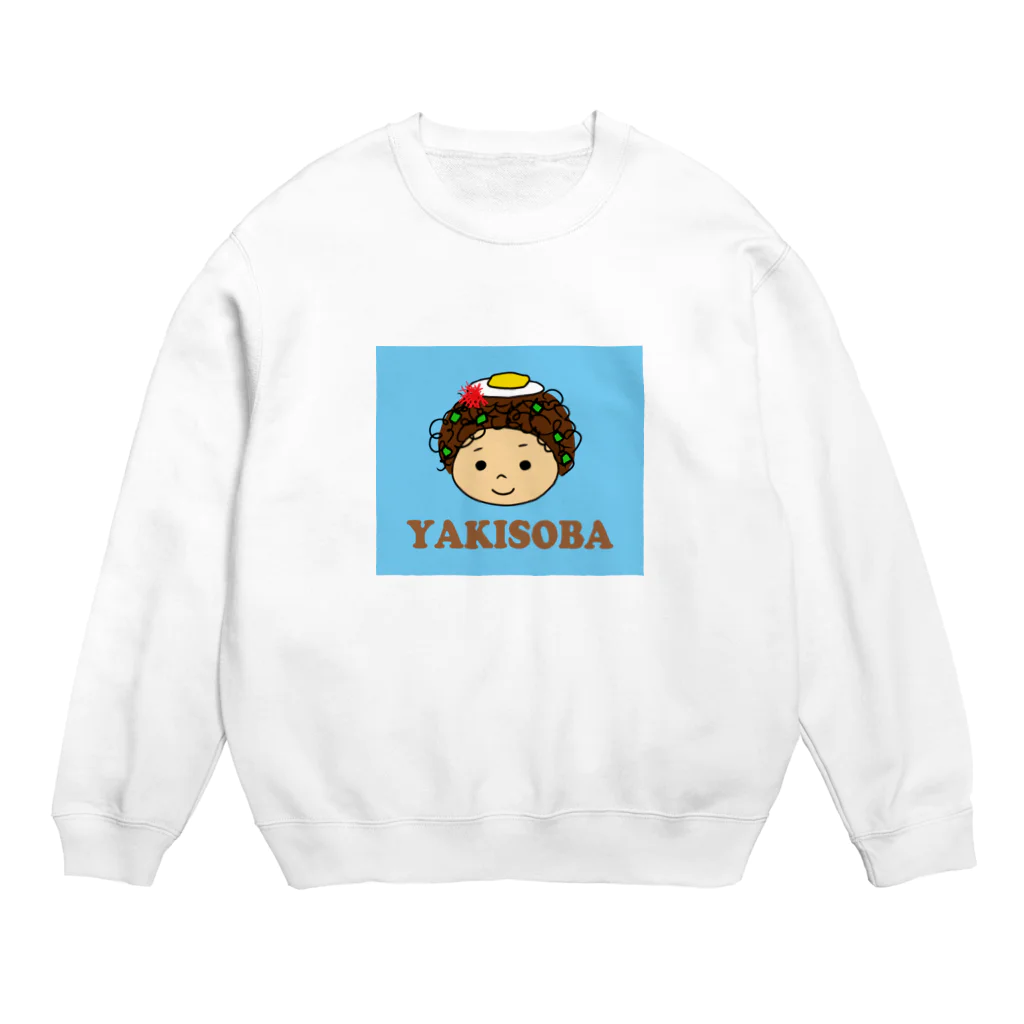 tamaccoの焼きそばちゃん Crew Neck Sweatshirt