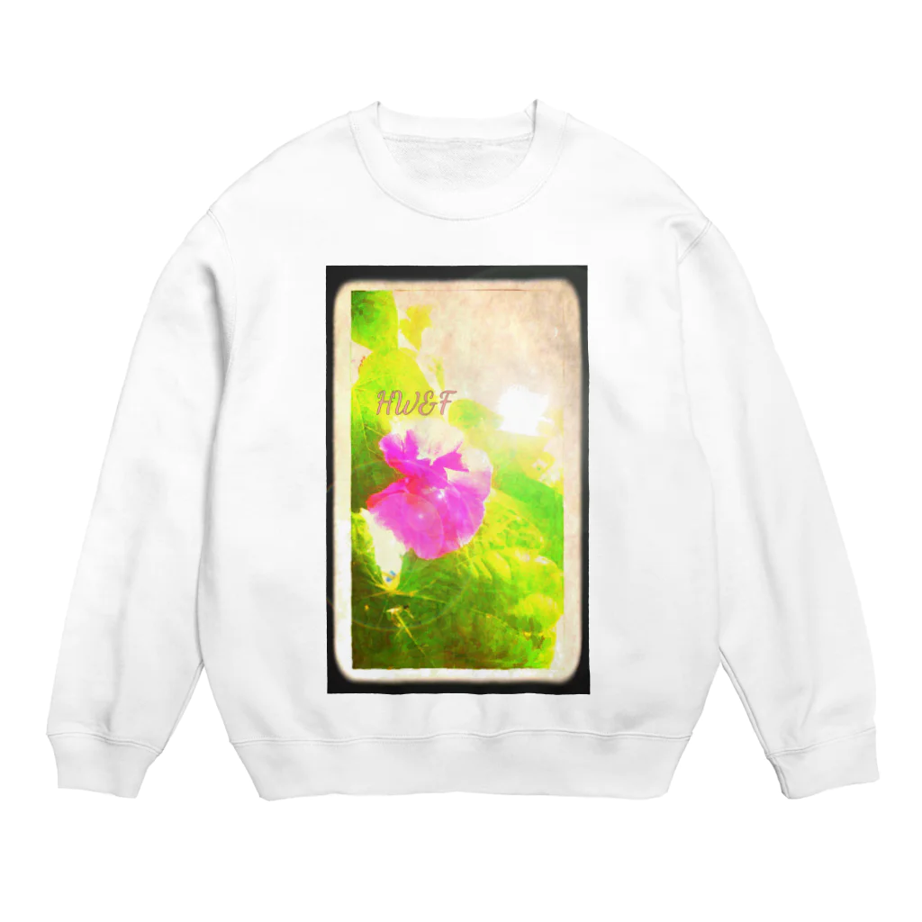 ふぃろのHW&Fと朝顔の花 Crew Neck Sweatshirt