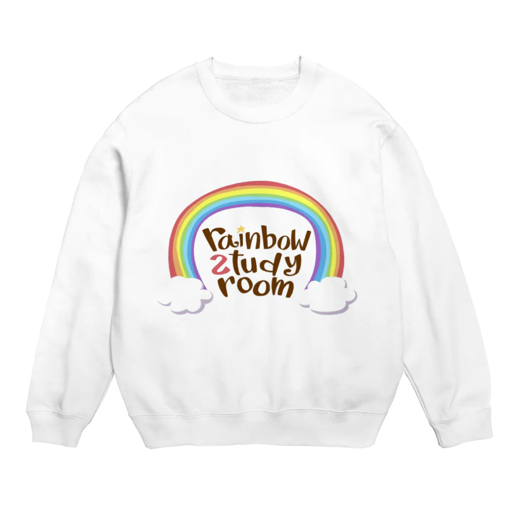 amakanaのrainbow study room Crew Neck Sweatshirt