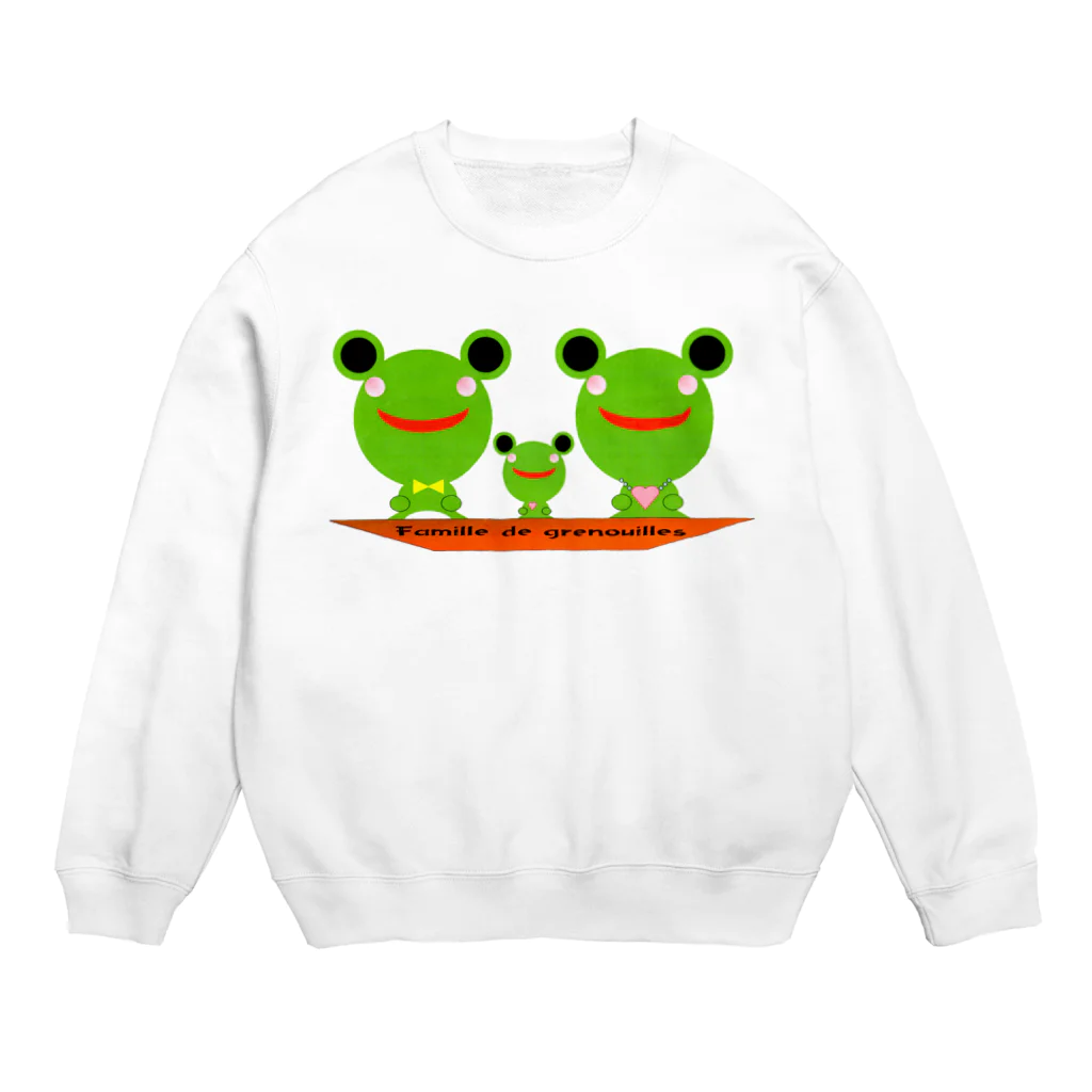 plaisir2016のFamille de grenouilles Crew Neck Sweatshirt