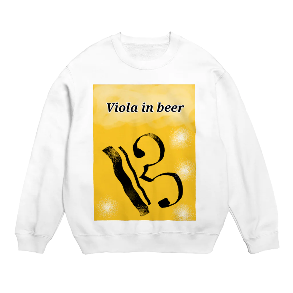 がしゃがしゃの髑髏のViola in beer Crew Neck Sweatshirt