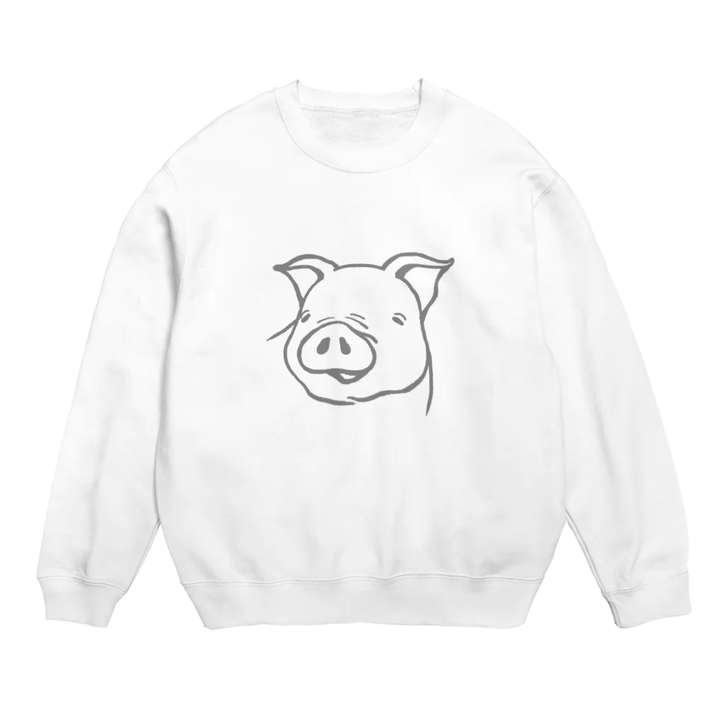 sinocoの豚野郎 Crew Neck Sweatshirt