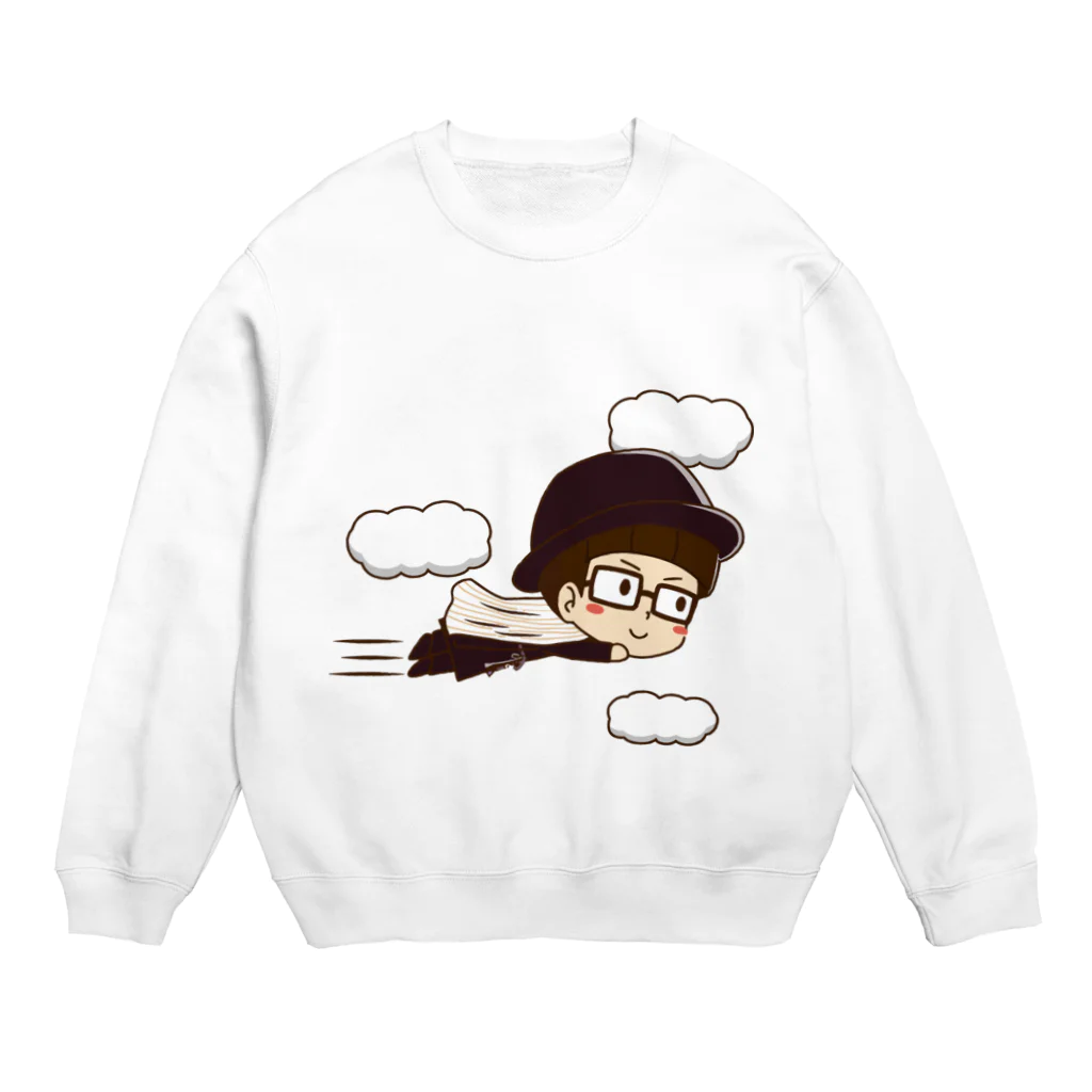 インテリアクレールのカーテンマンJr.（ピューン）のスウェット Crew Neck Sweatshirt