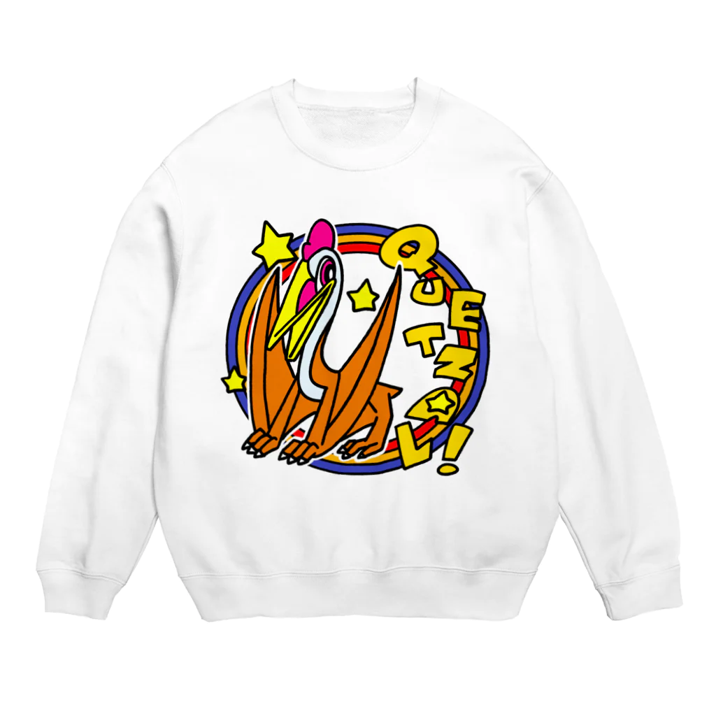 えいくらのPOP！ケツァルコアトルス Crew Neck Sweatshirt