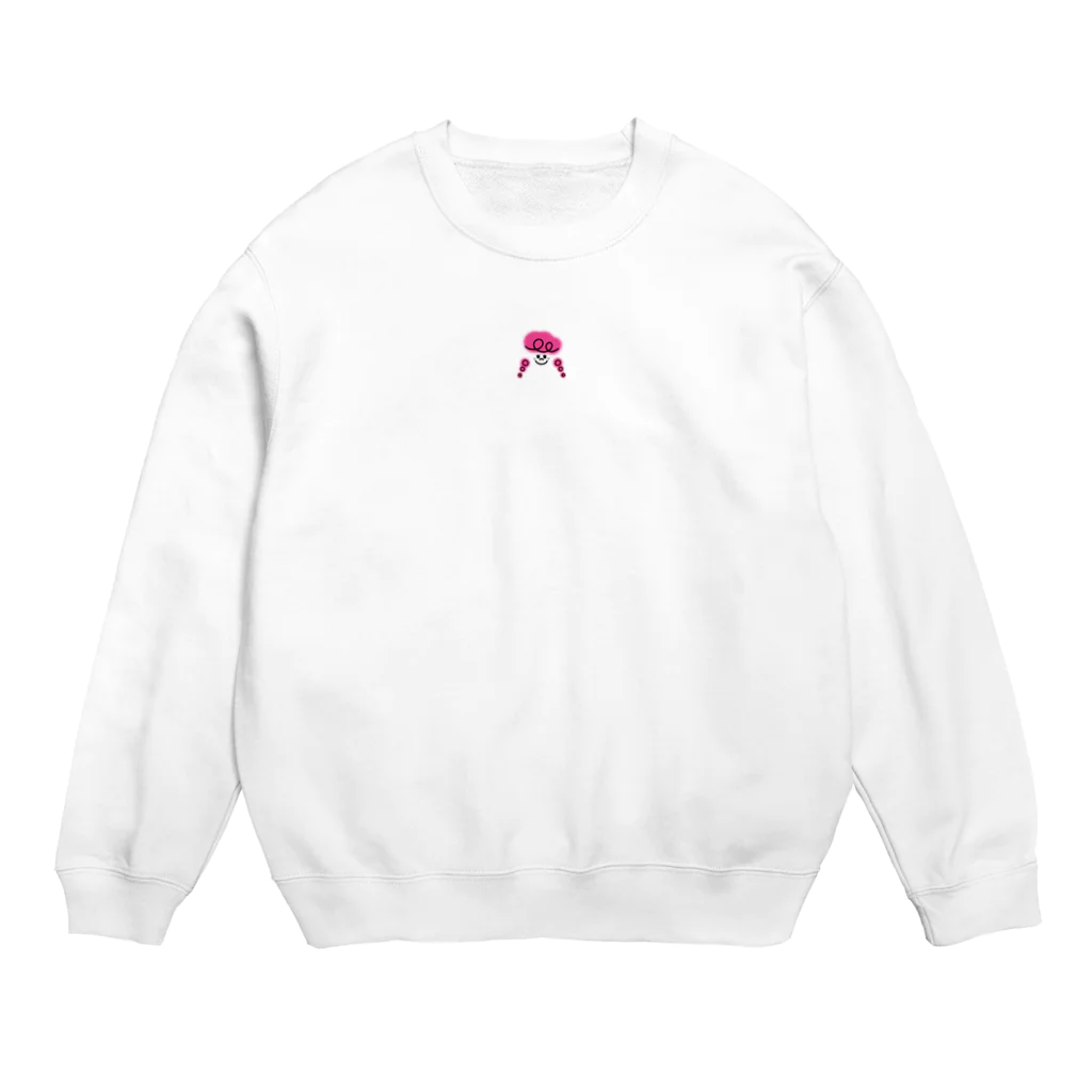 あかりのおみせのピンクおさげの女の子 Crew Neck Sweatshirt