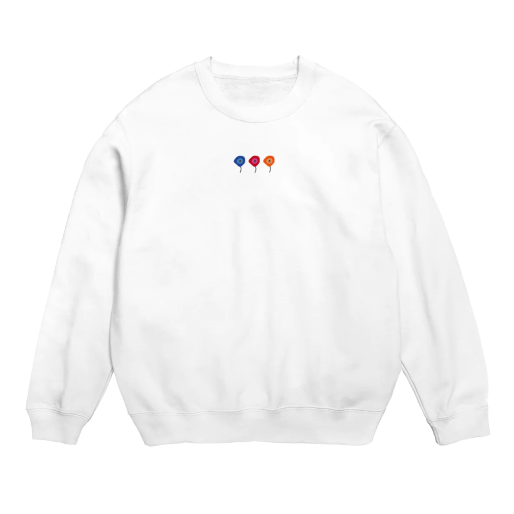 あかりのおみせのゆるいアネモネ Crew Neck Sweatshirt