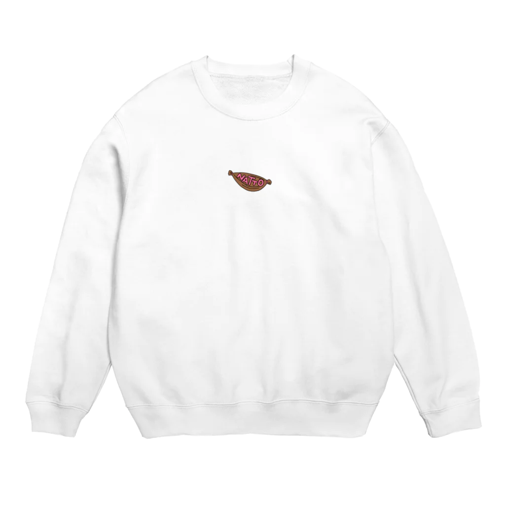 青い靴舎のなっとう2 Crew Neck Sweatshirt