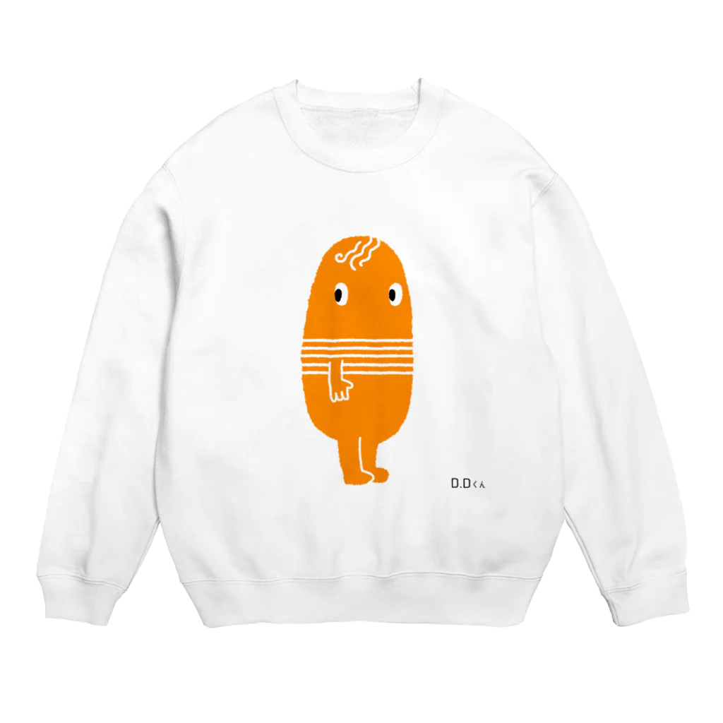 橙 だいだいのD.Dくんグッズ Crew Neck Sweatshirt