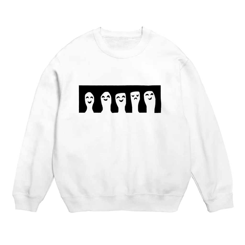 みそ缶のお部屋のおばけ家族 Crew Neck Sweatshirt