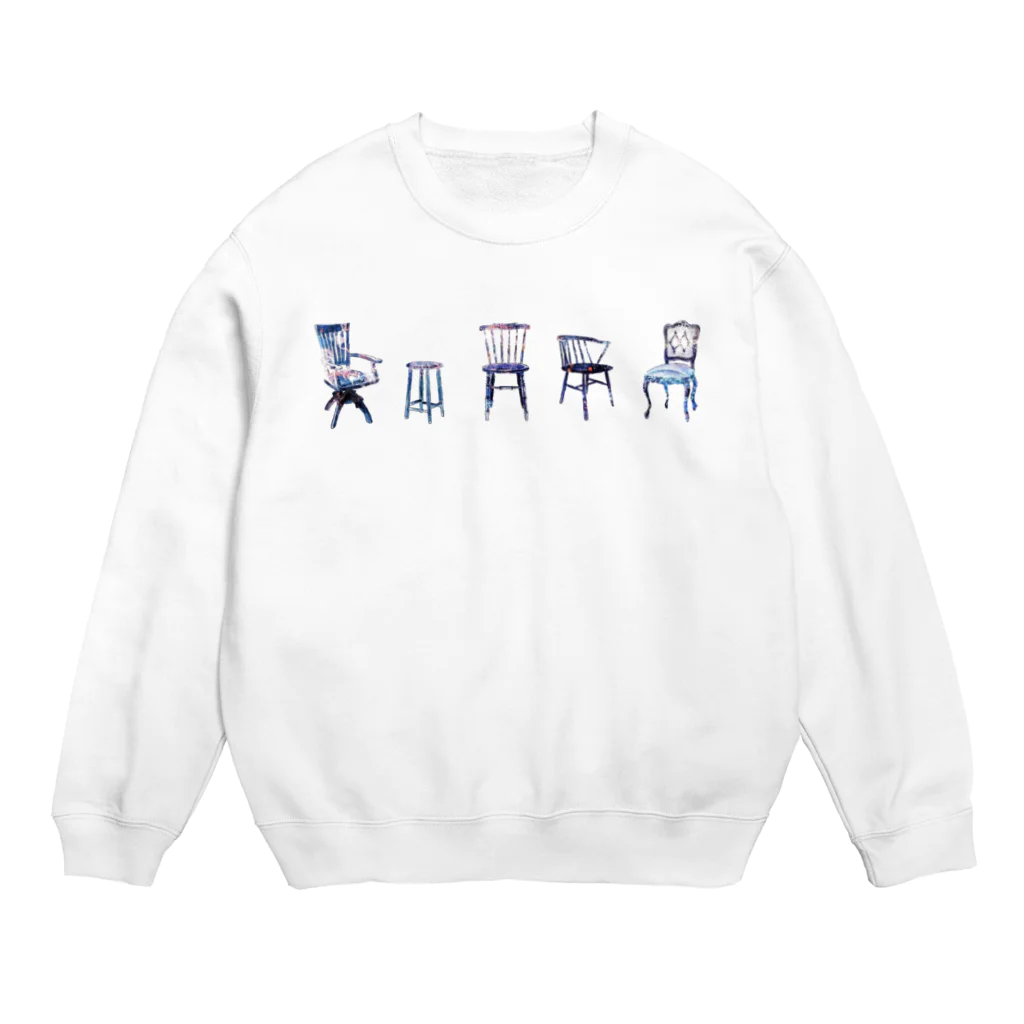 鹿星堂の青磁の椅子 Crew Neck Sweatshirt