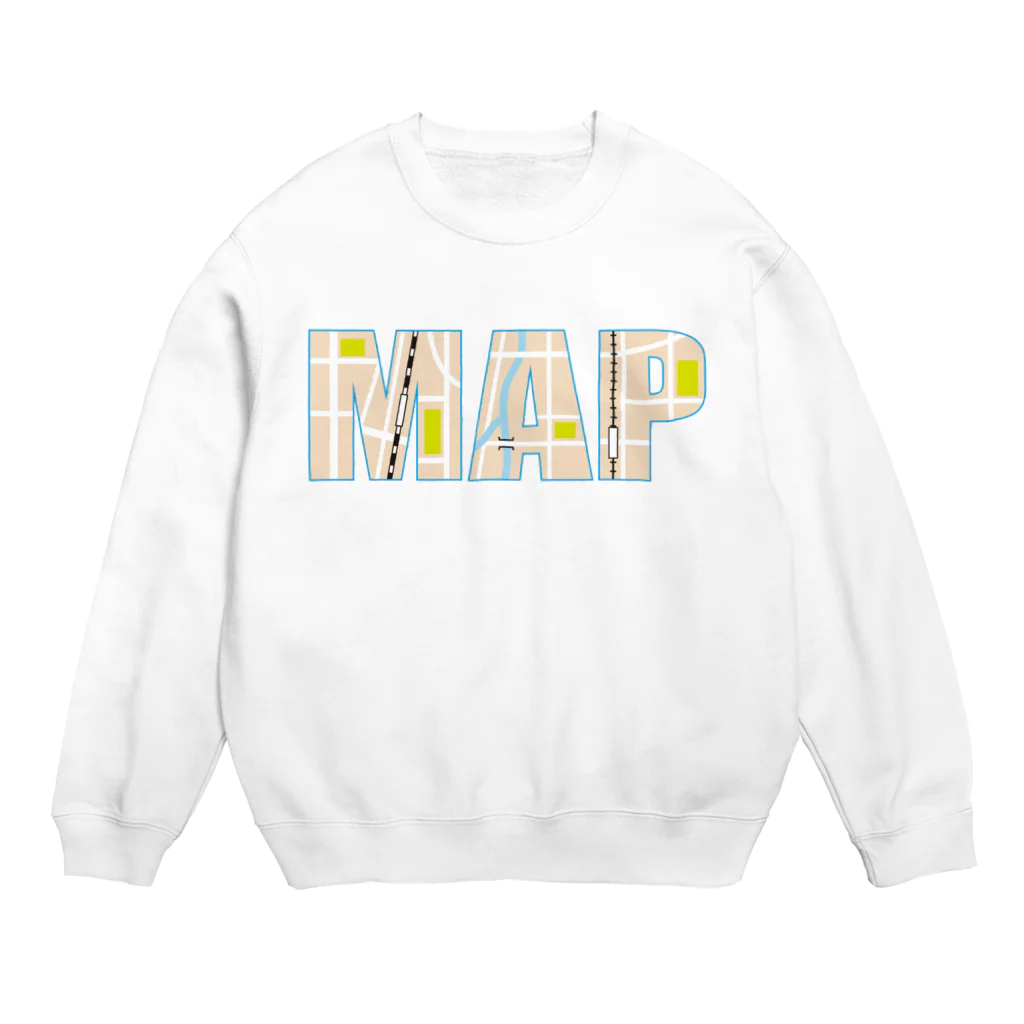 フォーヴァのMAP Crew Neck Sweatshirt