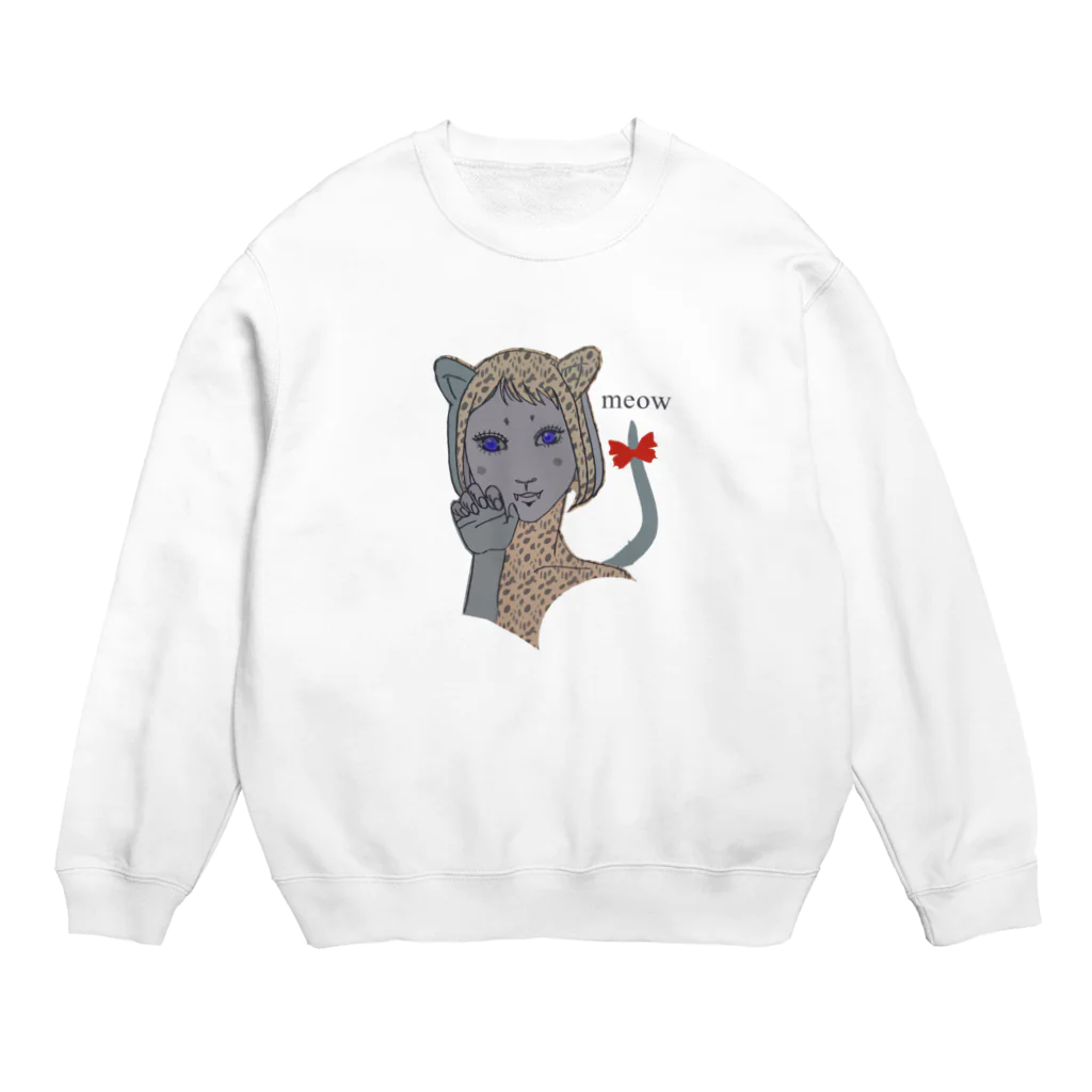 lifejourneycolorfulのMeow Crew Neck Sweatshirt