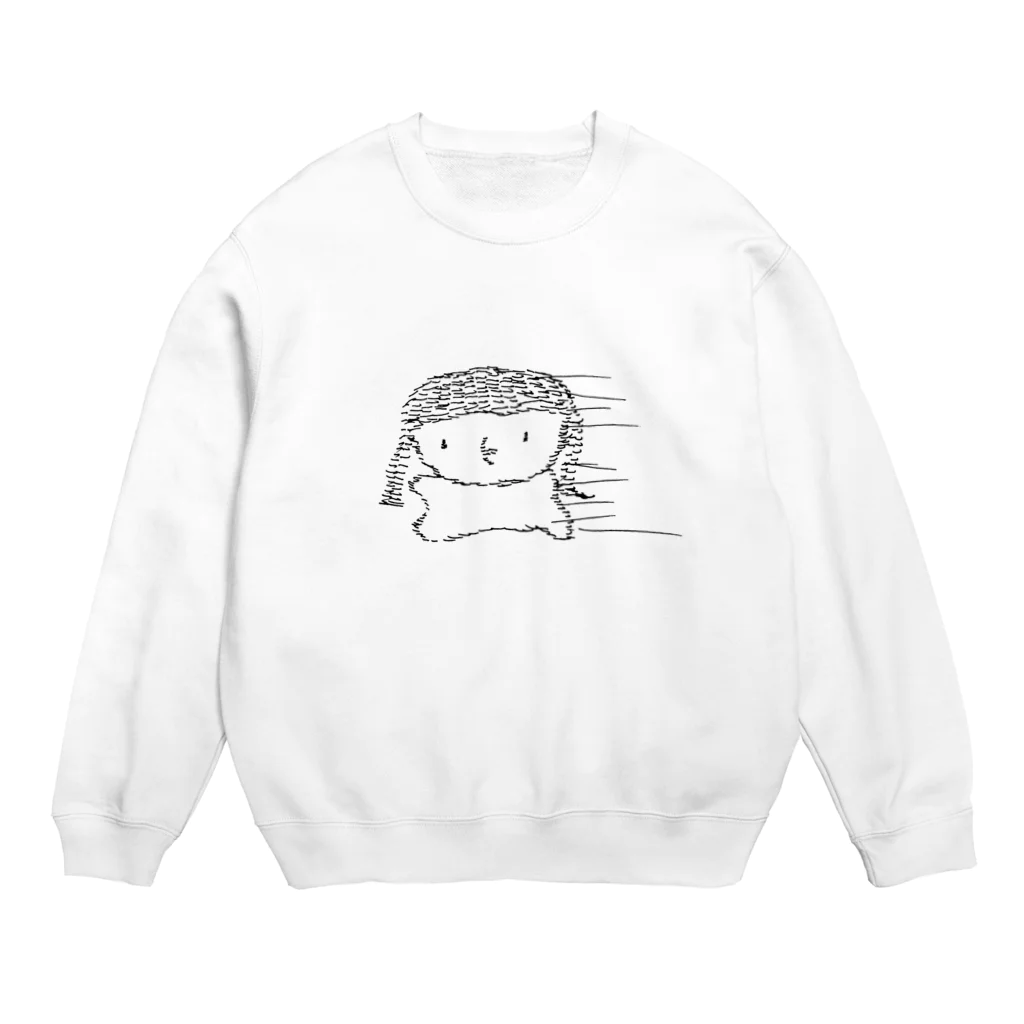 eerie-eery商會のはやいちっちゃいーり（ちっちゃいーり） Crew Neck Sweatshirt