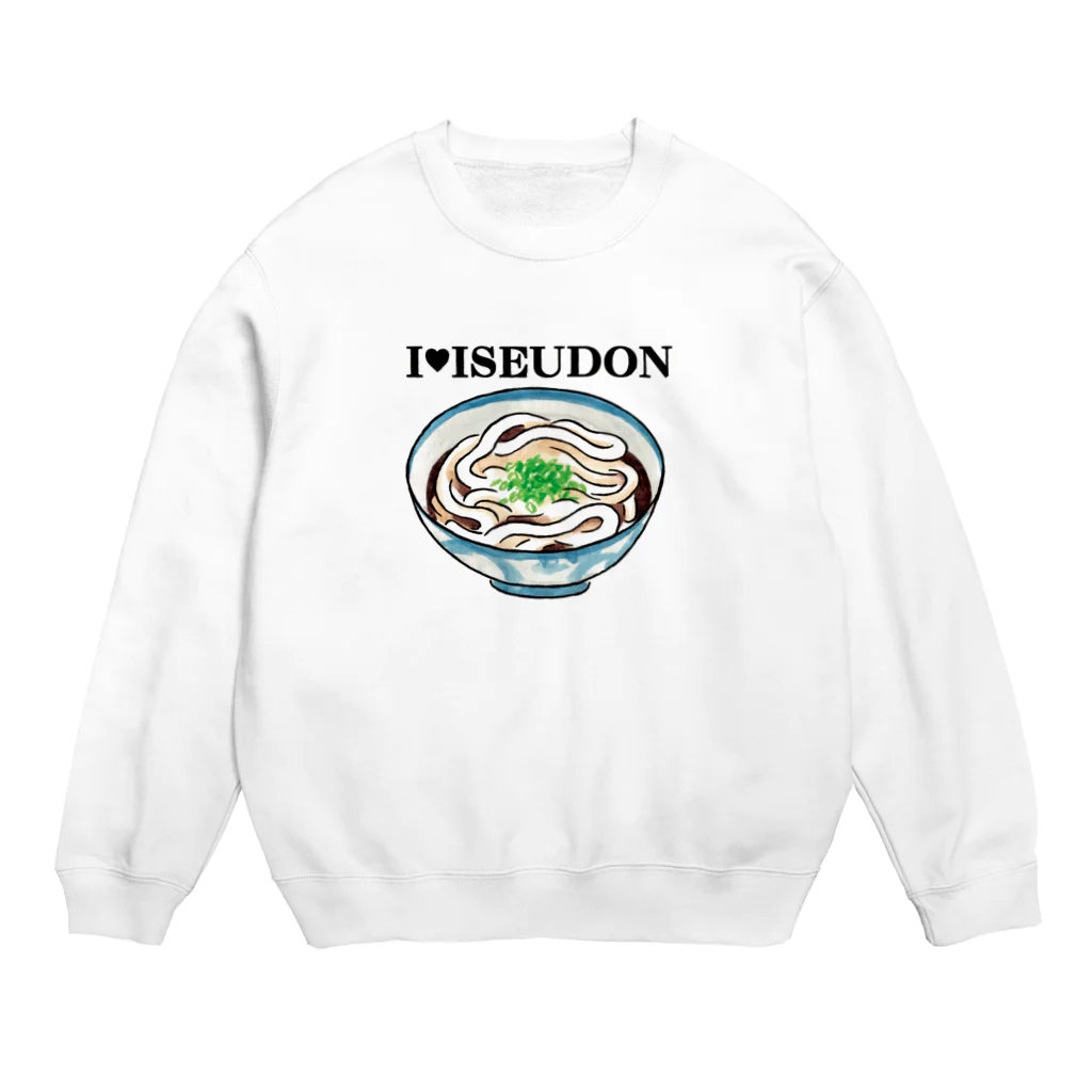 伊勢うどん友の会のI♥ISEUDONカラー（田上千晶） Crew Neck Sweatshirt