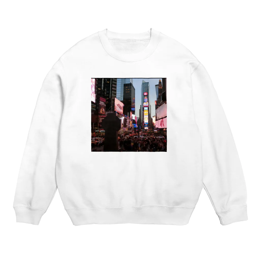 ニューヨークのTimes Square  Crew Neck Sweatshirt