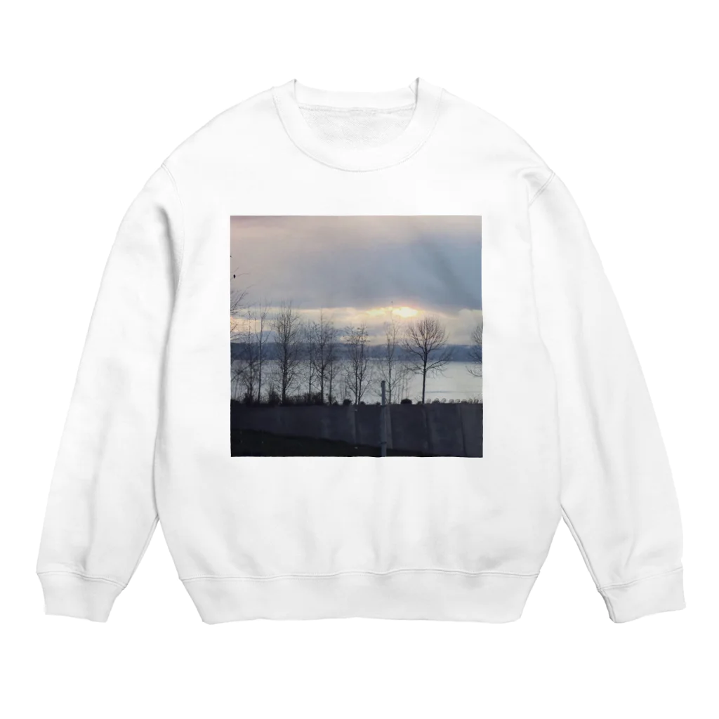 ニューヨークのシアトル水辺 Crew Neck Sweatshirt