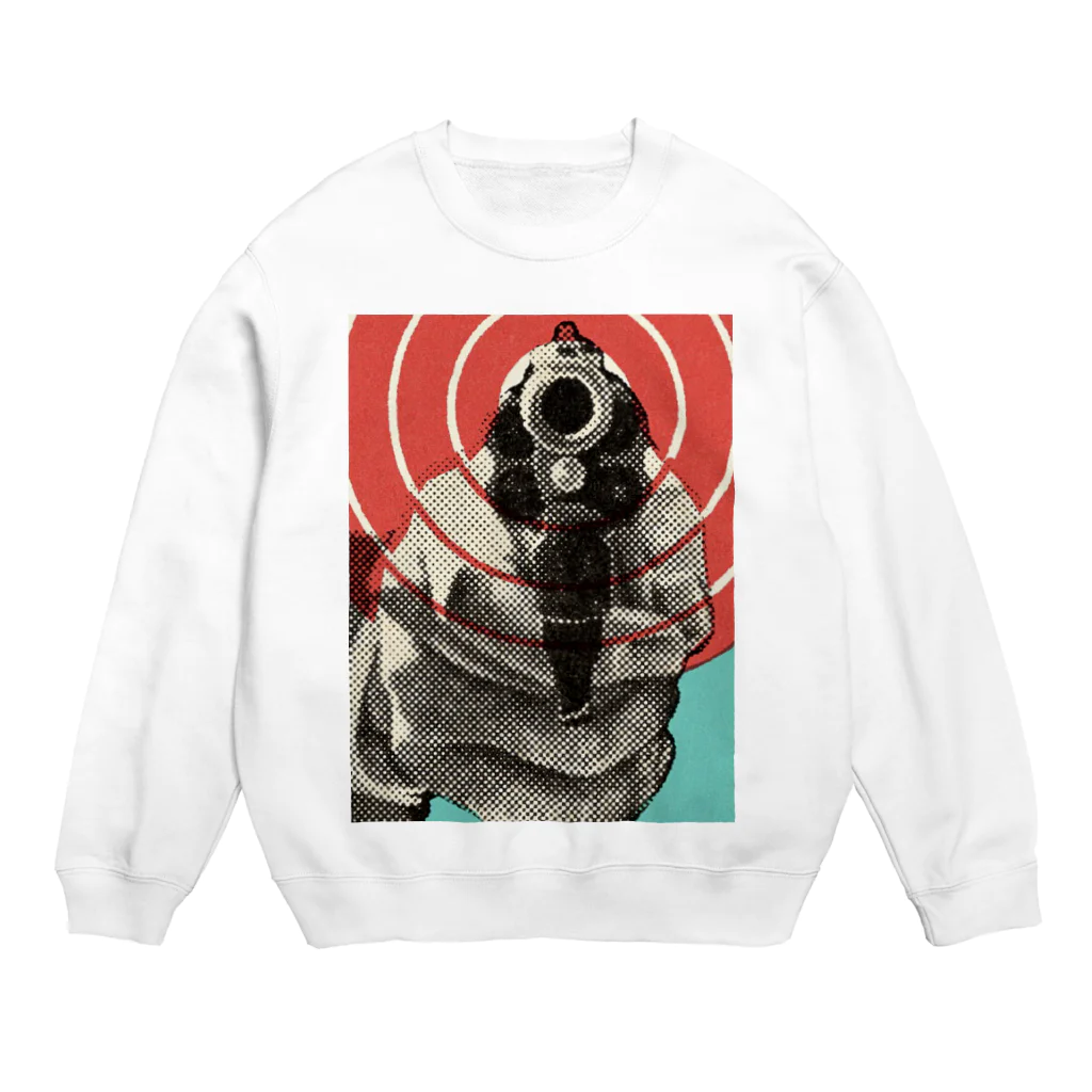 EBM clanの拳銃グッズ Crew Neck Sweatshirt