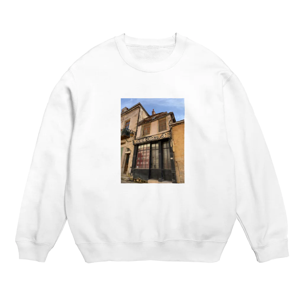 佐々木のフランス　スミュールアンノーソワの廃墟 Crew Neck Sweatshirt