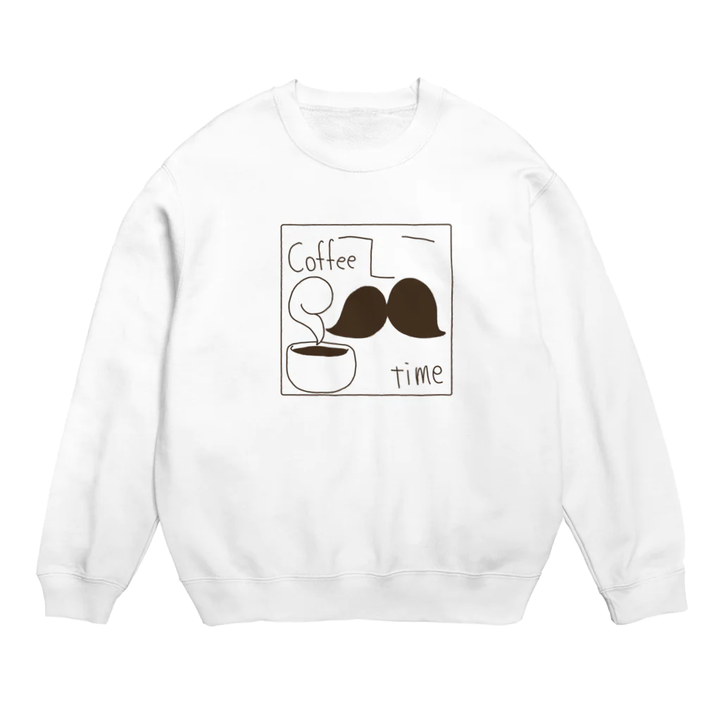 ぱくちのお店の珈琲時間 Crew Neck Sweatshirt