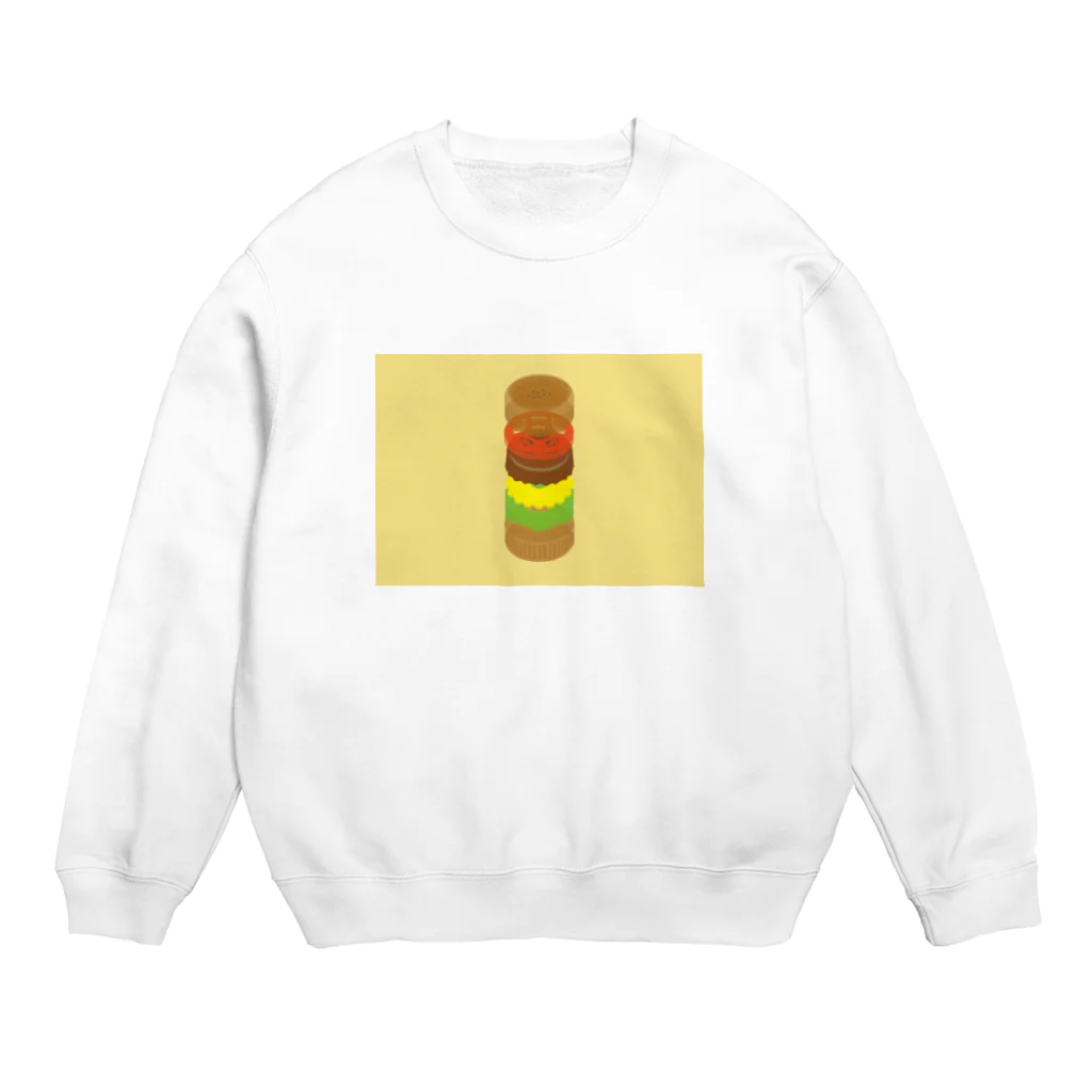 わさわさのJunkfood Hamburger Crew Neck Sweatshirt