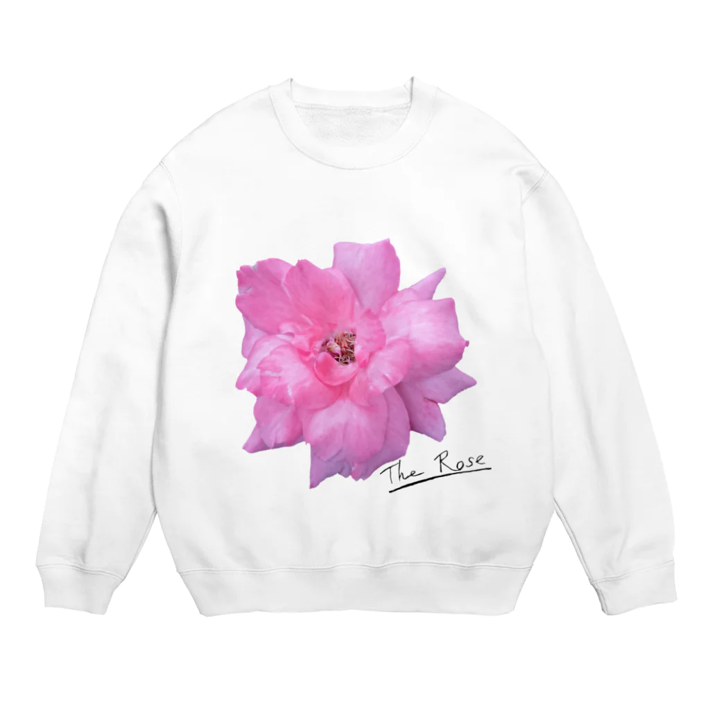 でおきしりぼ子の実験室のThe Rose(手書き文字入り) Crew Neck Sweatshirt