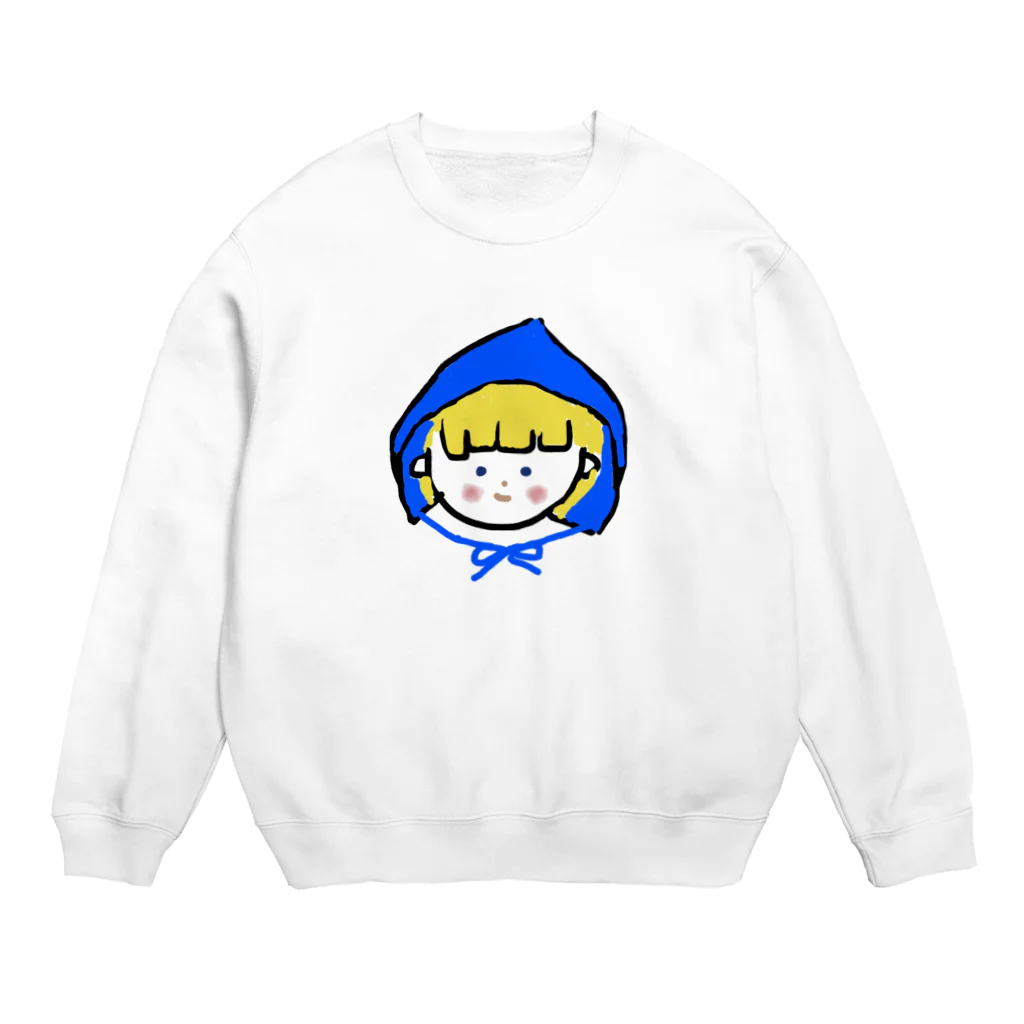 くまくま。ショップのあおずきんちゃん Crew Neck Sweatshirt