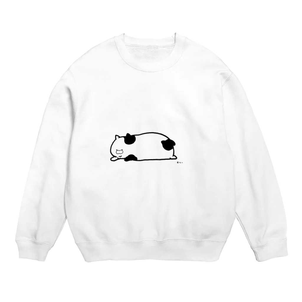 もへ店のふてぶてしいにゃんこ 伏 Crew Neck Sweatshirt