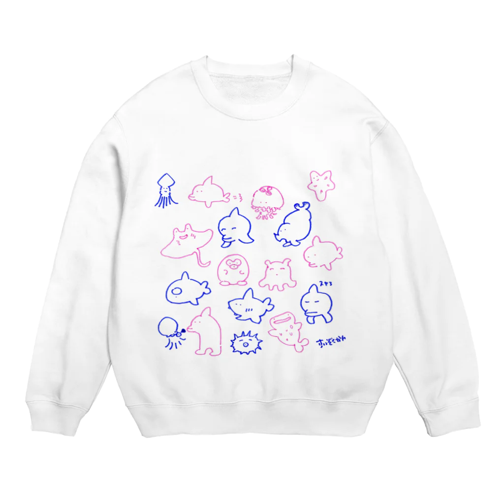 みみみのゆる水族館 Crew Neck Sweatshirt