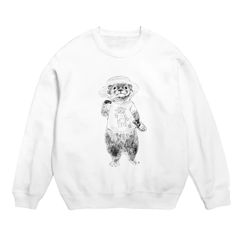 FLUFFY　ＳＨＯＰのキャンパーカワウソ Crew Neck Sweatshirt