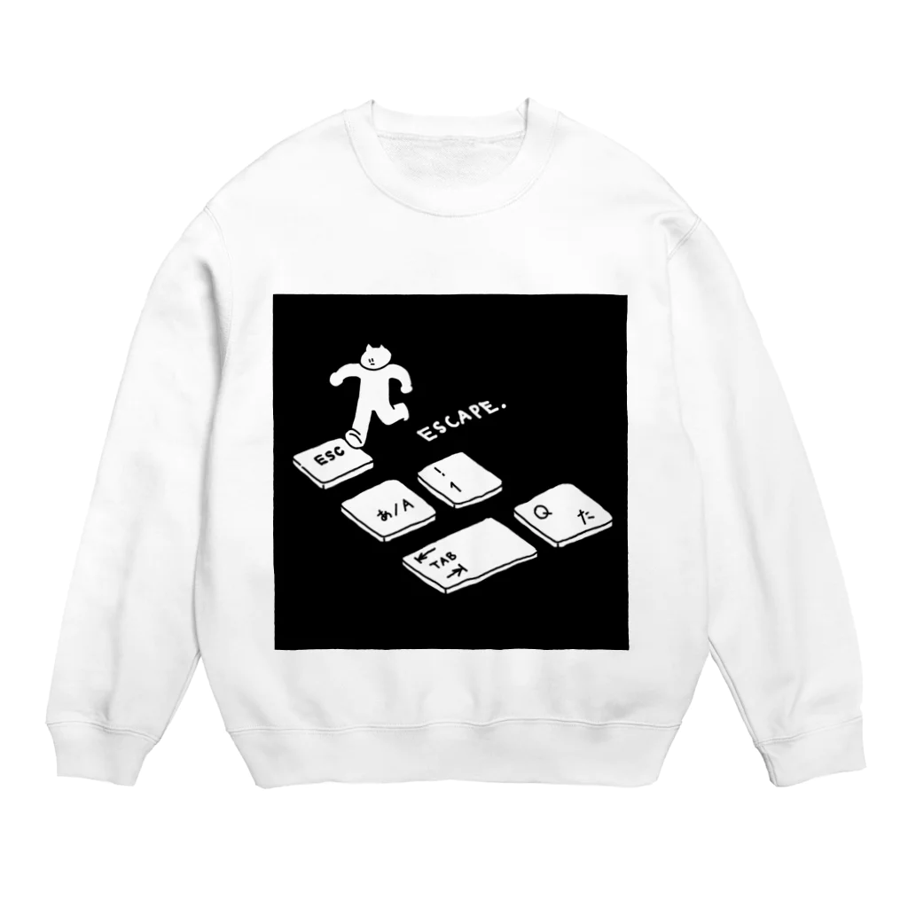 myuttyのescape key Crew Neck Sweatshirt